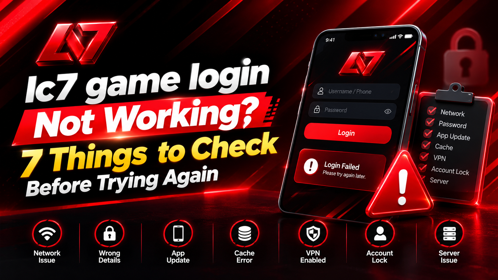 Ic7 Game Login Not Working Troubleshooting Guide